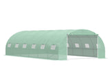 6 x 3 x 2 m Polytunnel Greenhouse with Roll-up Door and 12 Mesh Windows, Walk-in Garden Tunnel Warm T3398P314102