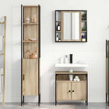 Bathroom Furniture Set 3 pcs Sonoma Oak Engineered Wood 3399392