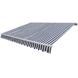 Folding Awning Manual Operated 300 cm Blue/White 275552