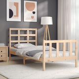 Bed Frame without Mattress 100x200 cm Solid Wood Pine 3192091