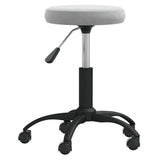 ZNTS Office Swivel Chair Light Grey Velvet 333174