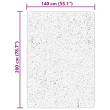 Rug HUARTE Short Pile Soft and Washable Blue 140x200 cm 375134