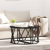 Coffee Table Black Oak 80 x 80 x 42 cm 868249