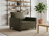 Armchair Army Green 70 x 81 x 82 cm Faux Suede Fabric 42040990