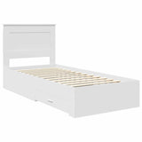 Bed Frame with Drawer with Headboard Manual Engineered Wood 3410350