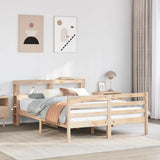 Bed Frame with Headboard without Mattress 140x190 cm 3305935