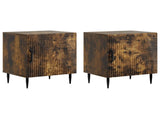Bedside Cabinet 2 pcs Smoked Oak 43 x 34.5 x 50 cm 894806