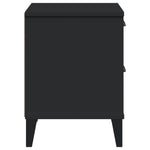 ZNTS Bedside Cabinet VIKEN Black Engineered Wood 374909