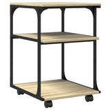 Printer Stand 3-Tier Sonoma Oak 43x48x64 cm Engineered Wood 842277