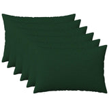 Cushion with Pillow HEERLEN 6 pcs Dark Green Fabric 924938
