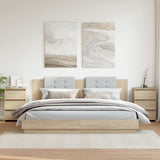 Bed Cabinets 2 pcs Sonoma Oak 40x35x62.5 cm Engineered Wood 806218