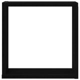 Wall Cube Shelves 6 pcs Black Oak 30x15x30 cm Engineered Wood 862057
