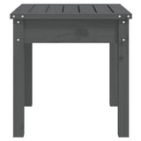 Garden Bench Grey Solid Pine Wood Standard Durable Garden Bench 823992
