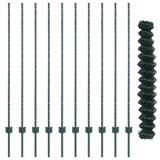 Fence and Post Green 1.4 x 10 m Steel 3336234