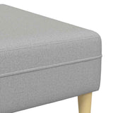 Fabric Sofa with Cushion 3 pcs Cloud Grey 208 cm Fabric 3335170