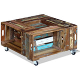 Coffee Table Solid Reclaimed Wood 70x70x35 cm 243306