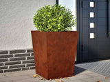 Garden Planters 2 pcs 45x45x75 cm Weathering Steel 851107