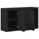 Sideboard with Drawer Black 120 x 36 x 69 cm Engineered wood 3333857