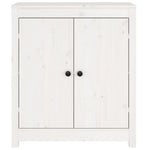 Sideboard White 70x35x80 cm Solid Wood Pine 813720
