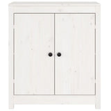 Sideboard White 70x35x80 cm Solid Wood Pine 813720