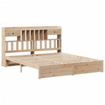Bookcase Bed without Mattress 180x200cm Super King Solid Wood Pine 3322425