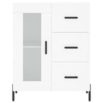 Highboard White 69.5x34x180 cm Engineered Wood 3189517