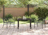 Garden Dining Set 3 pcs Black Poly Rattan 3380890
