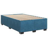 Box Spring Bed with Mattress Blue 120x200 cm Velvet 3290892