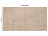 Area Rugs Natural and White 160 x 230 cm Jute 42010481