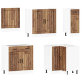 11 Piece Kitchen Cabinet Set "Lucca" Old Wood Engineered Wood 3314929