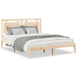 Extra Long Bed Frame without Mattress 140x210 cm Solid Wood 3309187