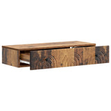 Wall-Mounted Side Table Old Wood 87.5 x 34.5 x 17 cm 898163