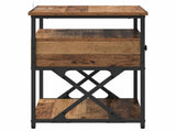 Bedside Cabinet Old Wood 40 x 42 x 55 cm Engineered Wood 881881