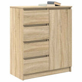 Sideboard with Drawers Sonoma Oak 71x35x84 cm Engineered Wood 861582