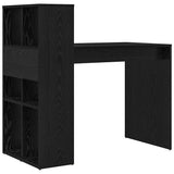 Desk with Shelf Black Oak 108 x 55 x 103.5 cm Engineered Wood 869459
