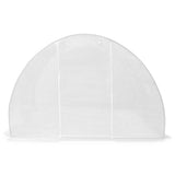 Greenhouse White Polyethylene mesh fabric and galvanised steel 9m 45749