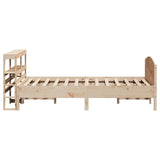 Bed Frame without Mattress 150x200 cm King Size Solid Wood Pine 3306222
