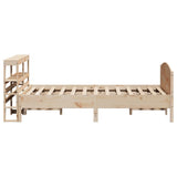 Bed Frame without Mattress 120x200 cm Solid Wood Pine 3306228