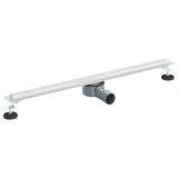 360&deg Shower Drain with Slim Model Silver 80 cm 42015988