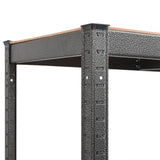 5-Layer Heavy-duty Shelf Grey Steel&Engineered Wood 152879