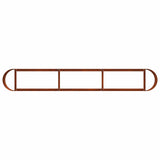 Raised Garden Bed Weathering Steel 280 x 40x 40 cm 8011704