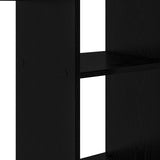Desk with Shelf Black Oak 142 x 102 x 73 cm Engineered Wood 869291