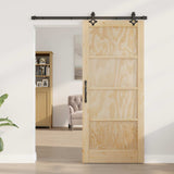 Sliding Door ORKDAL Natural 86 x 198.5 cm Solid Pine Wood 3445546