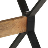 Dining Table 140x70x76 cm Rough Mango Wood 321606