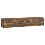 TV Cabinet Smoked Oak 147 x 34.5 x 27 cm Engineered Wood 895860