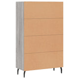 Highboard Grey Sonoma 69.5x31x115 cm Engineered Wood 828322