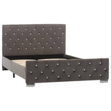 Bed Frame without Mattress Grey Fabric 120x200cm 286831