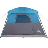 Camping Tent Cabin 4-Person Blue Waterproof 94543