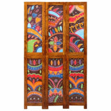 Room Divider Honey Brown 105 x 1.5 x 180 cm Solid Acacia Wood 4016530