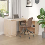 ZNTS Desk 110x50x75 cm Solid Wood Pine 814504